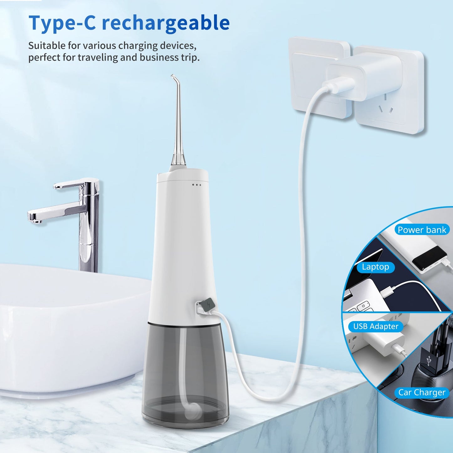 FlossyFix Oral Irrigator Water Flosser